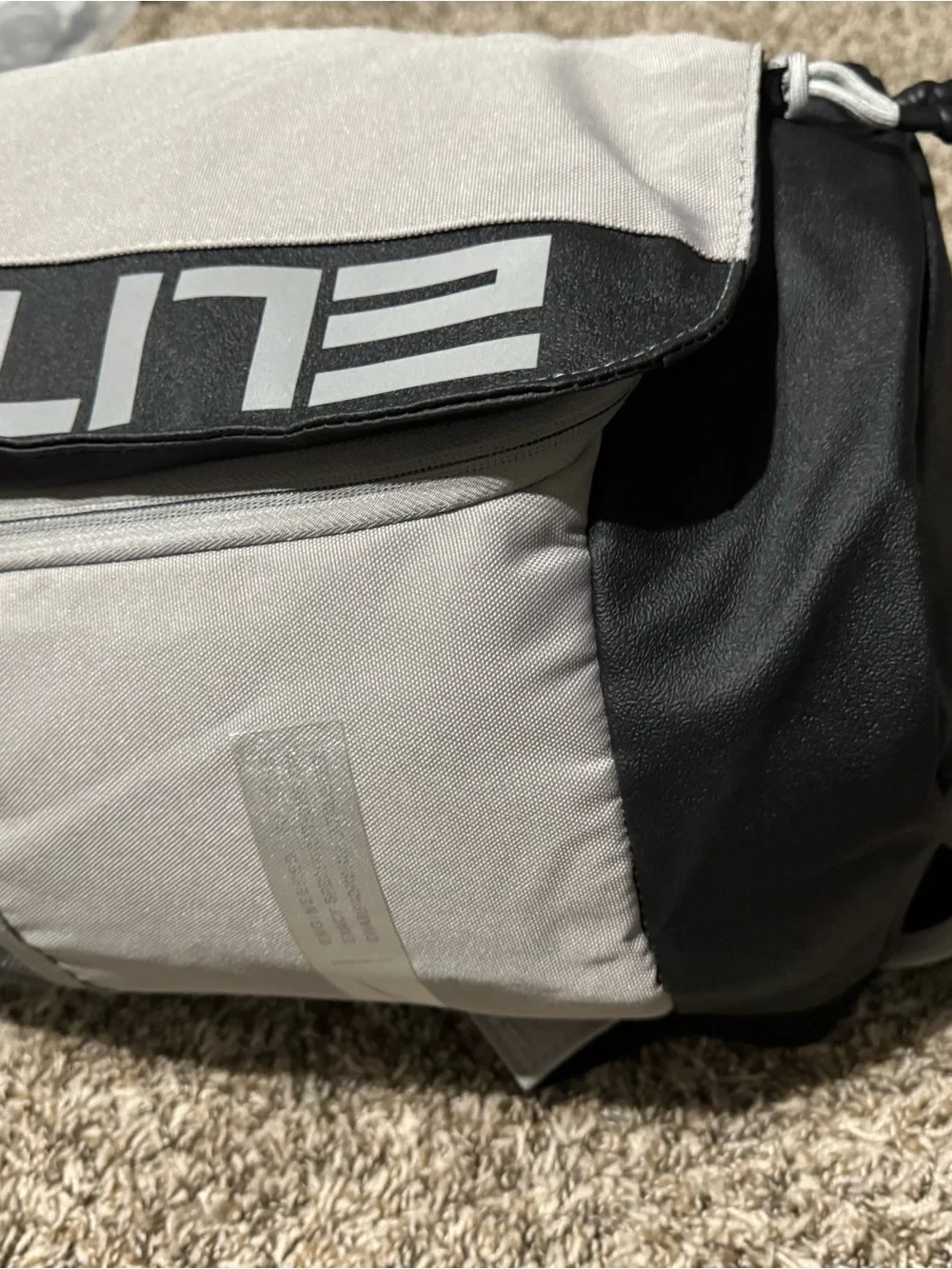 Nike Gray and Black Elite Backpack